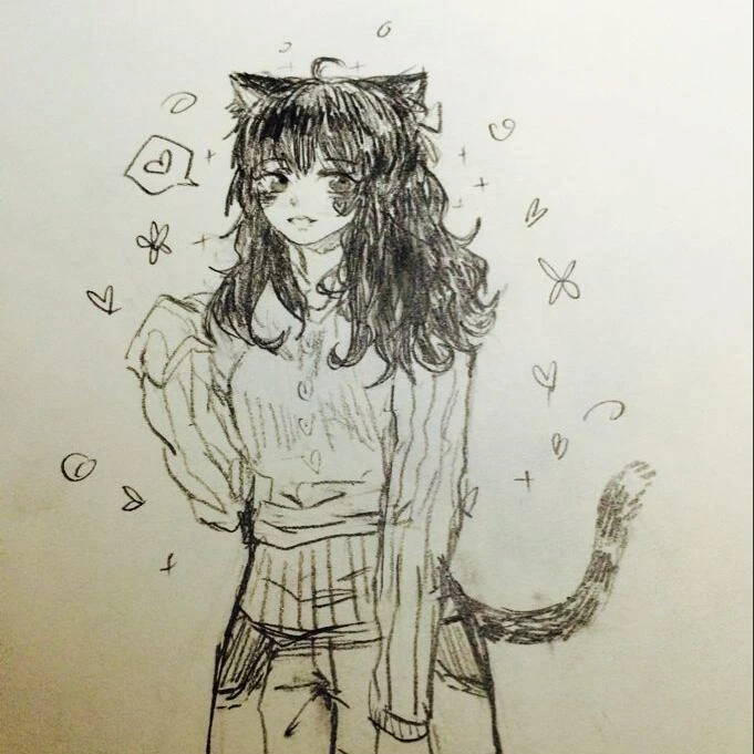 暂时拿过来充数的猫娘图